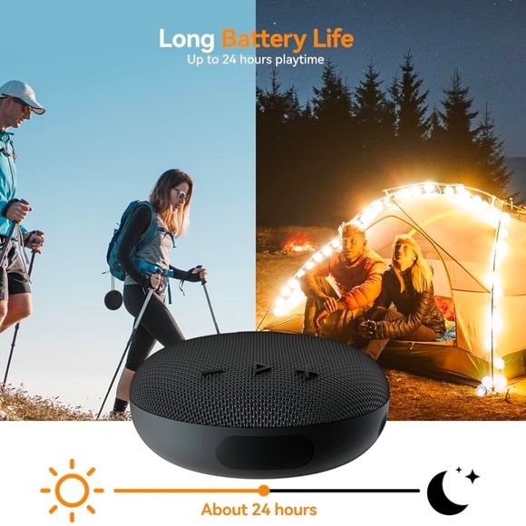 Bluetooth Speaker, Shower Speaker Waterproof, Bluetooth 5.3 Portable Speaker - Picture 7 of 7